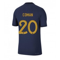 Frankrike Kingsley Coman #20 Fotballklær Hjemmedrakt VM 2022 Kortermet